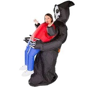New Inflatable unisex nuncostume  adults Costume - Black and Red‎